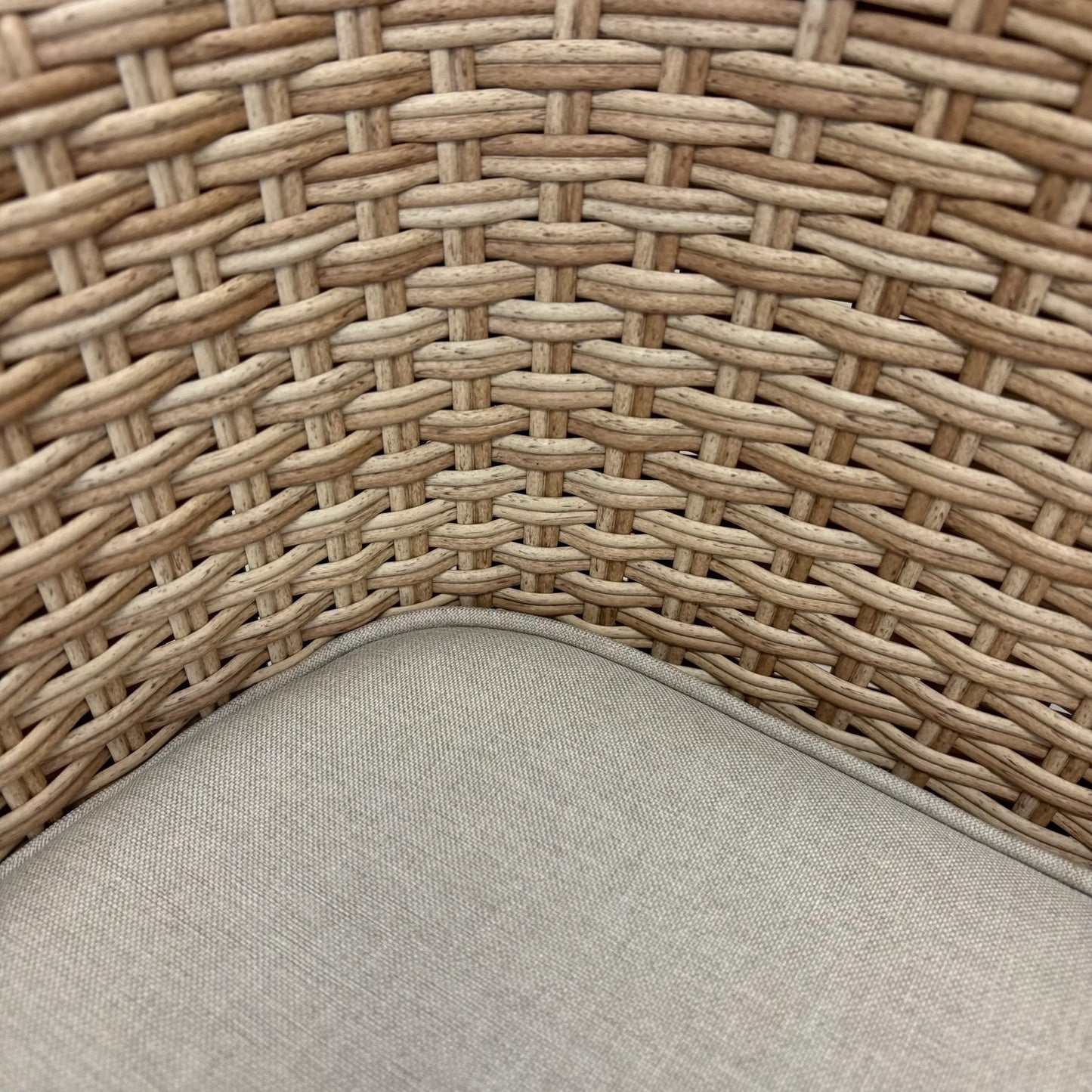 CALOR | Poly Rattan Wicker Stackable Outdoor Dining Chair | Light Brown - PL18002-DC-S4-LB - Direct Factory Furniture Australia