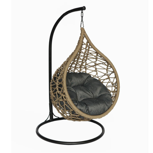 AMIRA Pet Swing Basket Bed Egg Chair for Small Cat & Dog- Brown - Direct Factory Furniture Australia