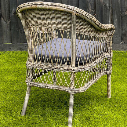 ARBUSTO 3-Piece Set Outdoor Balcony Armchair & Table - Brown - Direct Factory Furniture Australia