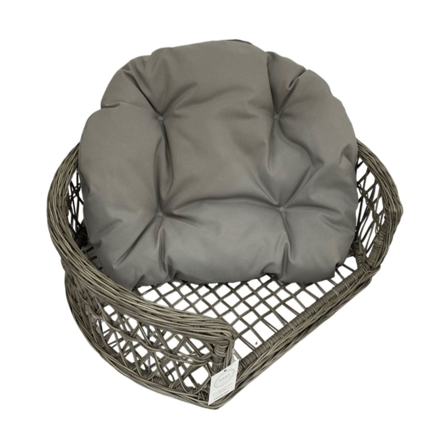 CHARLIE Pet Basket Bed for Small Cat & Dog- Grey - Direct Factory Furniture Australia