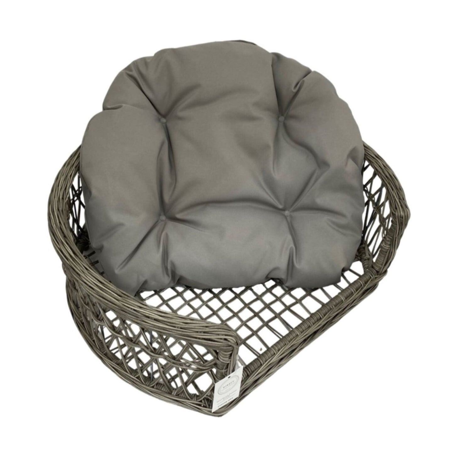 CHARLIE Pet Basket Bed for Small Cat & Dog- Grey - Direct Factory Furniture Australia