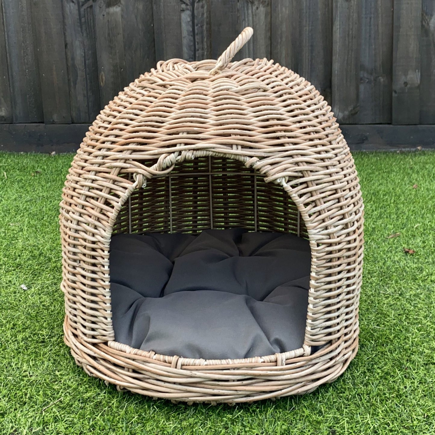 IVANA Pet Basket Bed for Small Cat & Dog- Brown - Direct Factory Furniture Australia