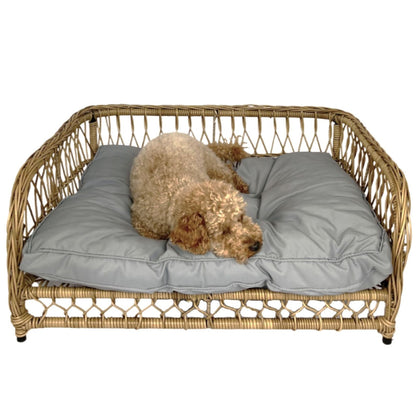 JACOB Pet Basket Bed for Small Cat & Dog- Brown - Direct Factory Furniture Australia