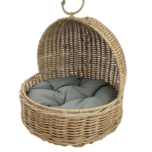 MAIA Pet Basket Bed for Small Cat & Dog- Brown - Direct Factory Furniture Australia