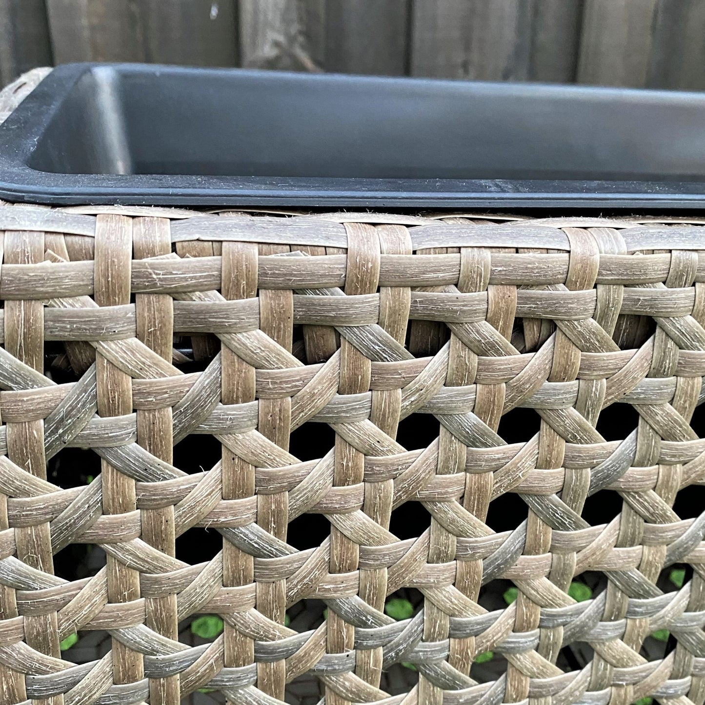 MONTE Poly Rattan Wicker Raised Planter Pot - Brown - Direct Factory Furniture Australia