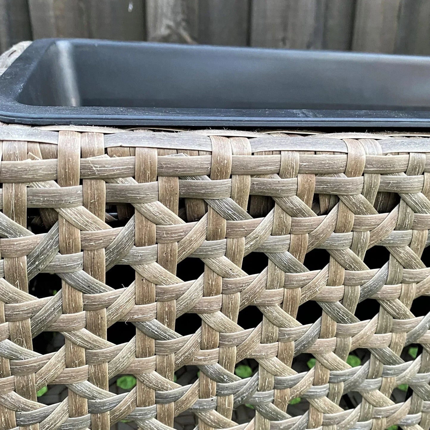 MONTE Poly Rattan Wicker Raised Planter Pot - Brown - Direct Factory Furniture Australia