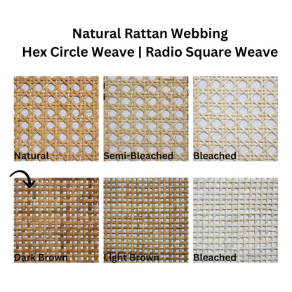 Natural-Rattan-Cane-Webbing-Mesh-Roll-Panel-Furniture-Chair-Repair-Open-Weave-Square-Radio-Melbourne-Australia-Dark-Brown-3