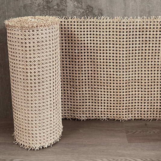 Natural-Rattan-Cane-Webbing-Mesh-Roll-Panel-Furniture-Chair-Repair-Open-Weave-Circle-Hexagonal-Melbourne-Australia-Semi-Bleached-Light-Brown-1