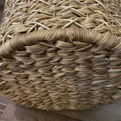 OSLO Poly Rattan Wicker Large Basket - Light Brown - Direct Factory Furniture Australia