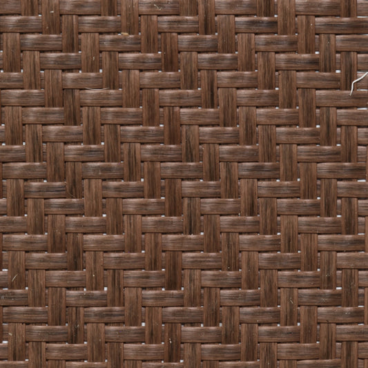 PLASTIC Rattan Cane Webbing | HERRINGBONE | CHESTNUT BROWN