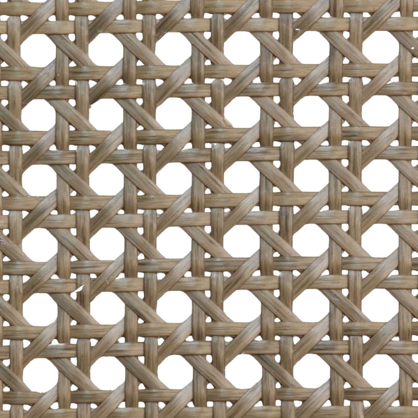 PLASTIC Rattan Cane Webbing | HEX Circle | ASH BROWN
