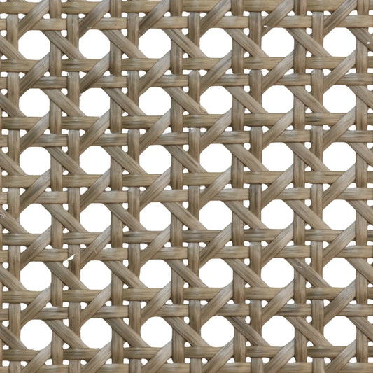 PLASTIC Rattan Cane Webbing | HEX Circle | ASH BROWN - S-HEX-ASHB-60-1 - Direct Factory Furniture Australia