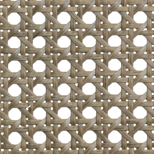 PLASTIC Rattan Cane Webbing | HEX Circle | ASH BROWN - S-HEX-ASHB-60-1 - Direct Factory Furniture Australia