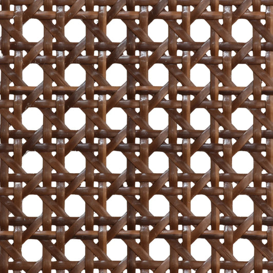 PLASTIC Rattan Cane Webbing | HEX Circle | COFFEE BROWN - S-HEX-COFFEEB-60-1 - Direct Factory Furniture Australia