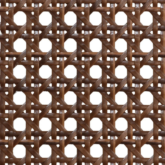 PLASTIC Rattan Cane Webbing | HEX Circle | COFFEE BROWN - S-HEX-COFFEEB-60-1 - Direct Factory Furniture Australia