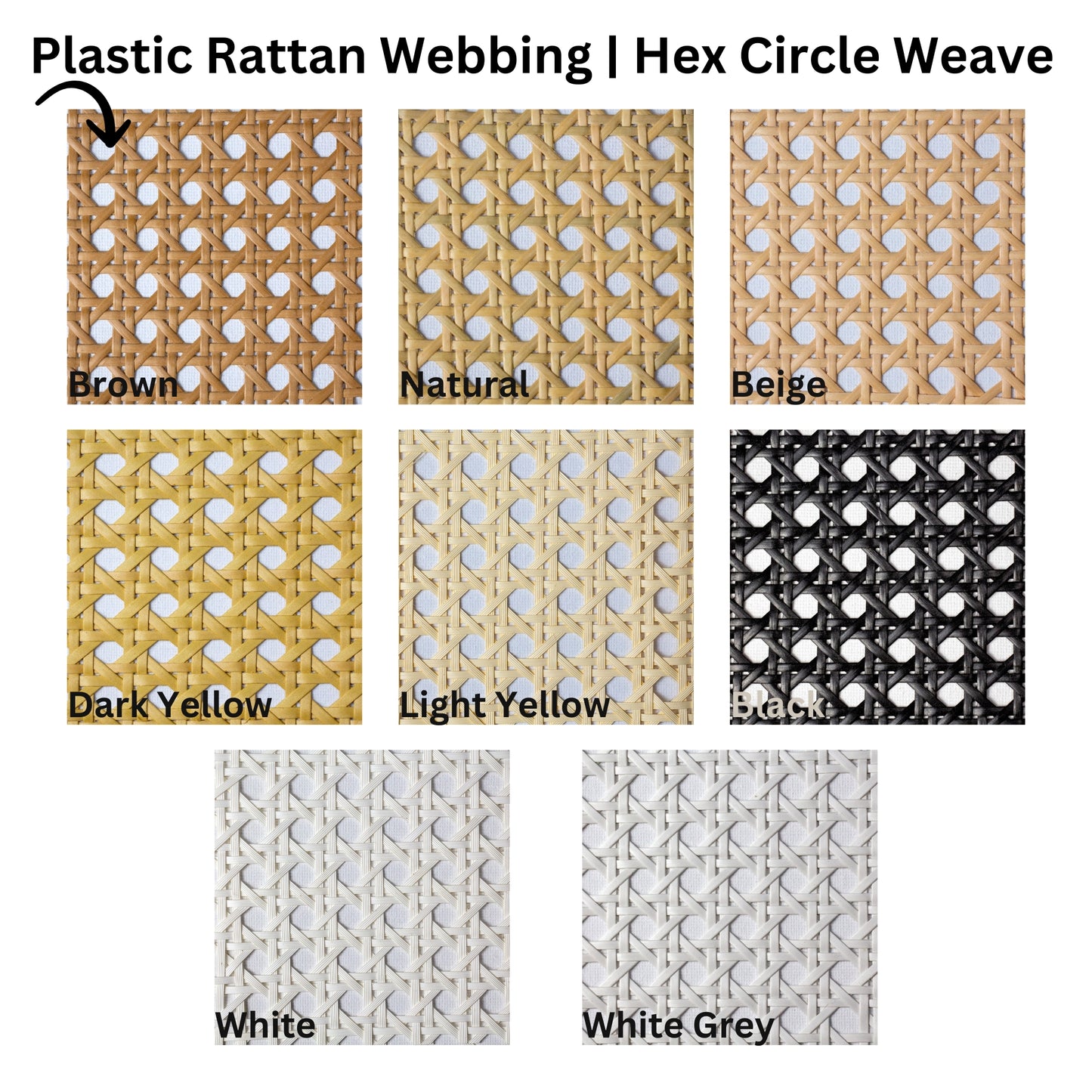 Plastic-Synthetic-Faux-PE-Rattan-Cane-Webbing-Mesh-Roll-Panel-Furniture-Chair-Repair-Open-Weave-Circle-Hexagonal-Melbourne-Australia-Brown-3