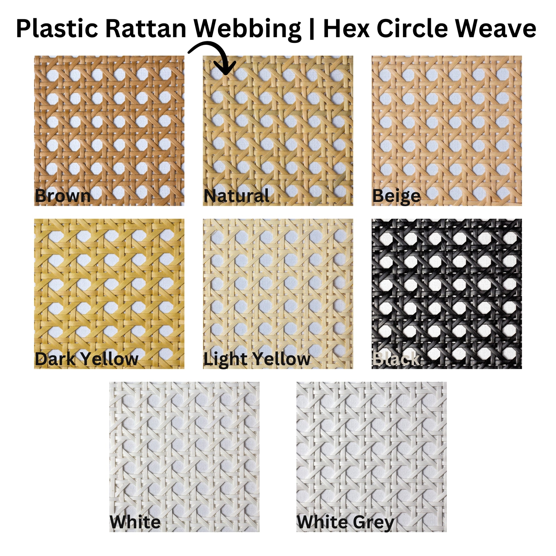 Plastic-Synthetic-Faux-PE-Rattan-Cane-Webbing-Mesh-Roll-Panel-Furniture-Chair-Repair-Open-Weave-Circle-Hexagonal-Melbourne-Australia-Natural-Brown-3