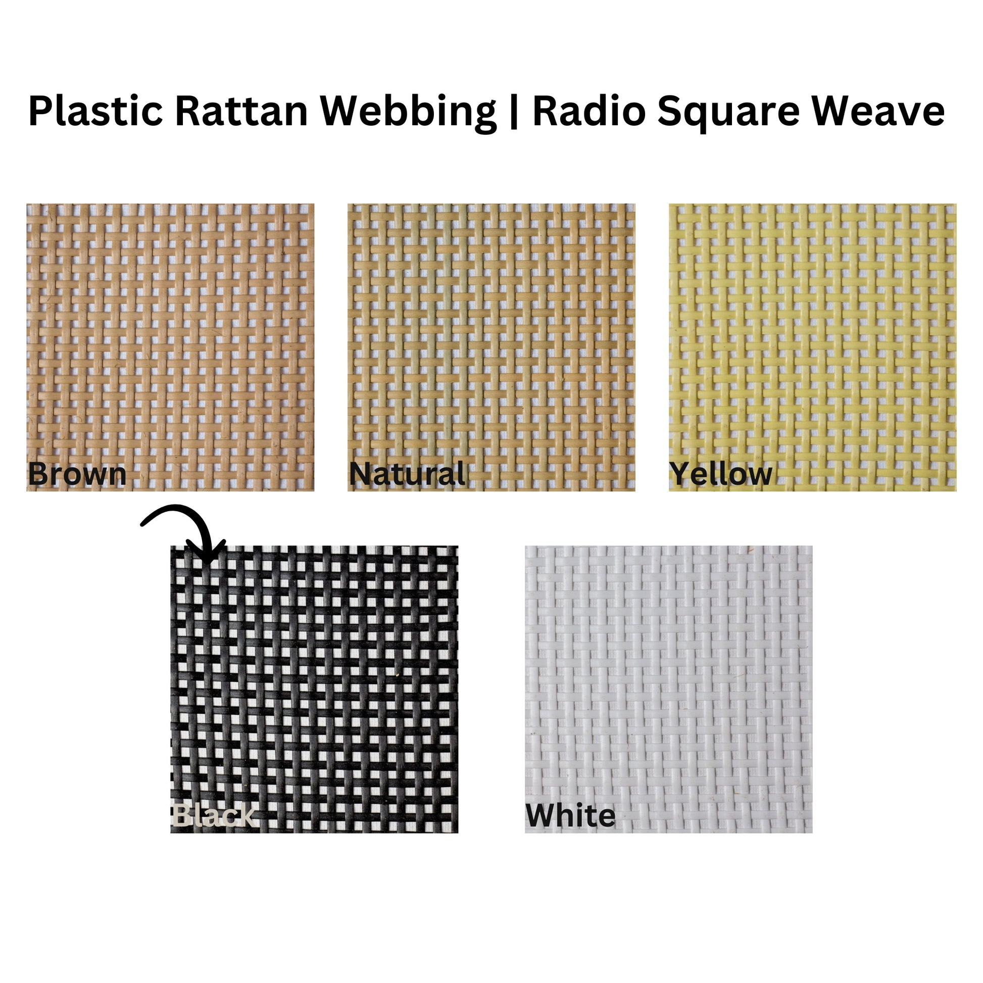Plastic-Synthetic-Faux-PE-Rattan-Cane-Webbing-Mesh-Roll-Panel-Furniture-Chair-Repair-Open-Weave-Square-Radio-Melbourne-Australia-Black-3