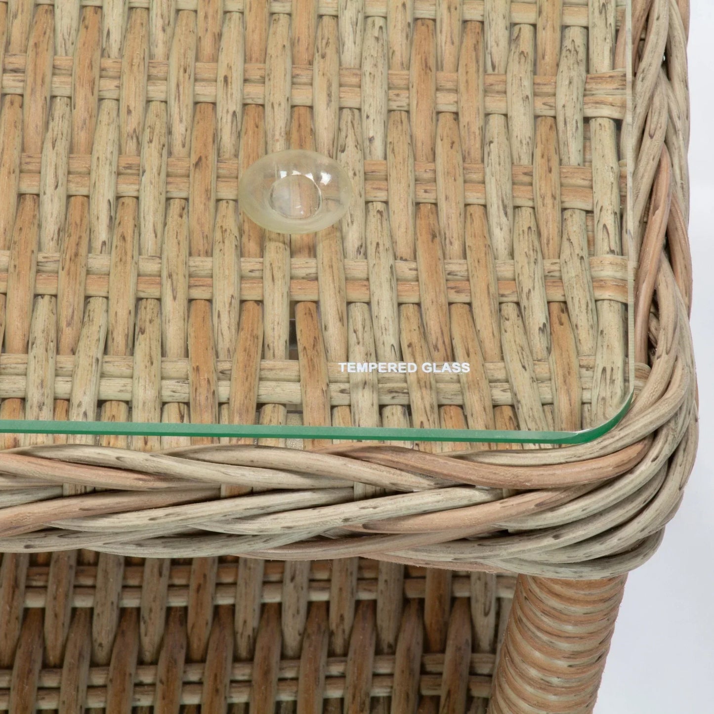 ROSA | 2 Seater Poly Rattan Wicker Outdoor Lounge Set | Natural - PL-F18048A-RS-NAT-BRN - Direct Factory Furniture Australia