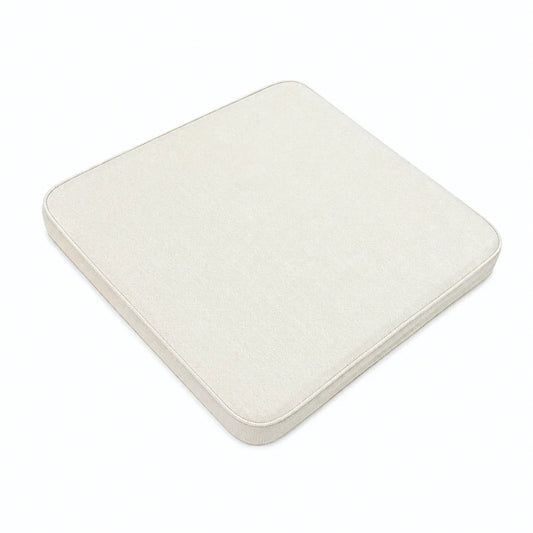 Cream square outdoor chair cushion for rattan wicker furniture, durable fabric, Melbourne Australia