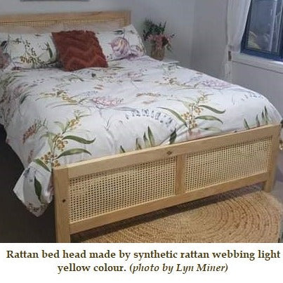 Plastic-Synthetic-Faux-PE-Rattan-Cane-Webbing-Mesh-Roll-Panel-Furniture-Chair-Repair-Open-Weave-Circle-Hexagonal-Melbourne-Australia-Light-Yellow-8