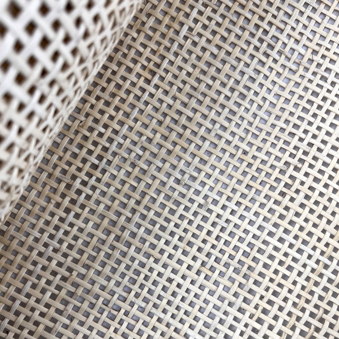 Natural-Rattan-Cane-Webbing-Mesh-Roll-Panel-Furniture-Chair-Repair-Open-Weave-Square-Radio-Melbourne-Australia-Bleached-White-6