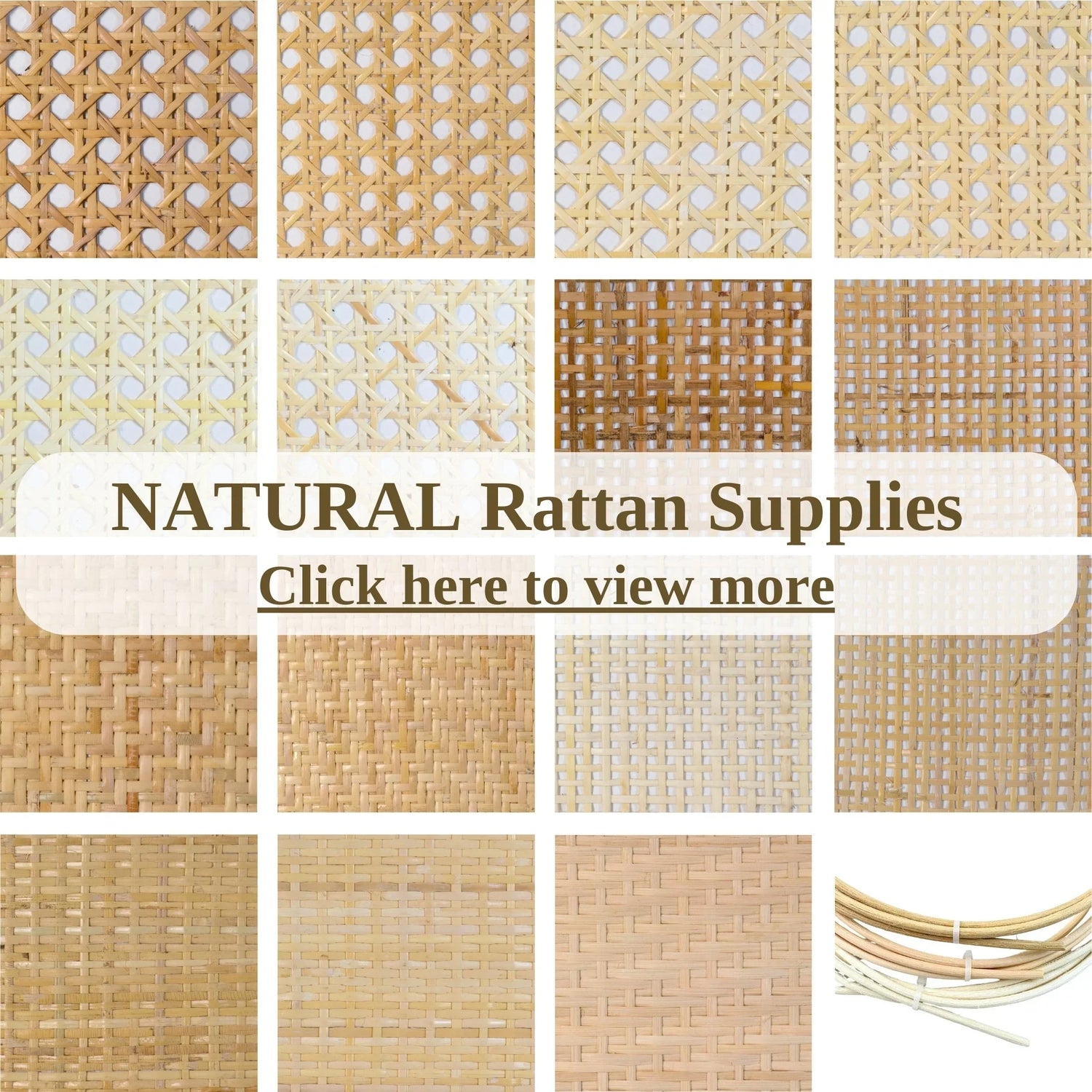 Natural Rattan Cane Webbing Supplies Summary