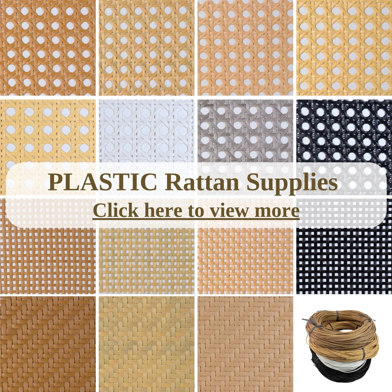 Plastic Rattan Cane Webbing Supplies Summary