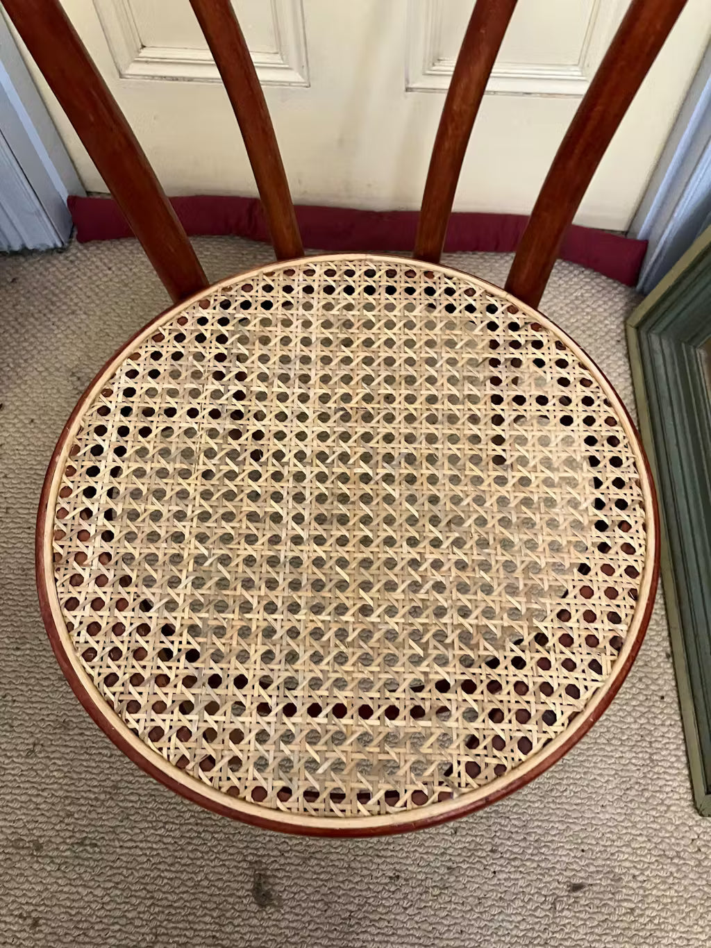 NATURAL Rattan Cane Webbing | HEX Circle | 9mm | SEMI-BLEACHED