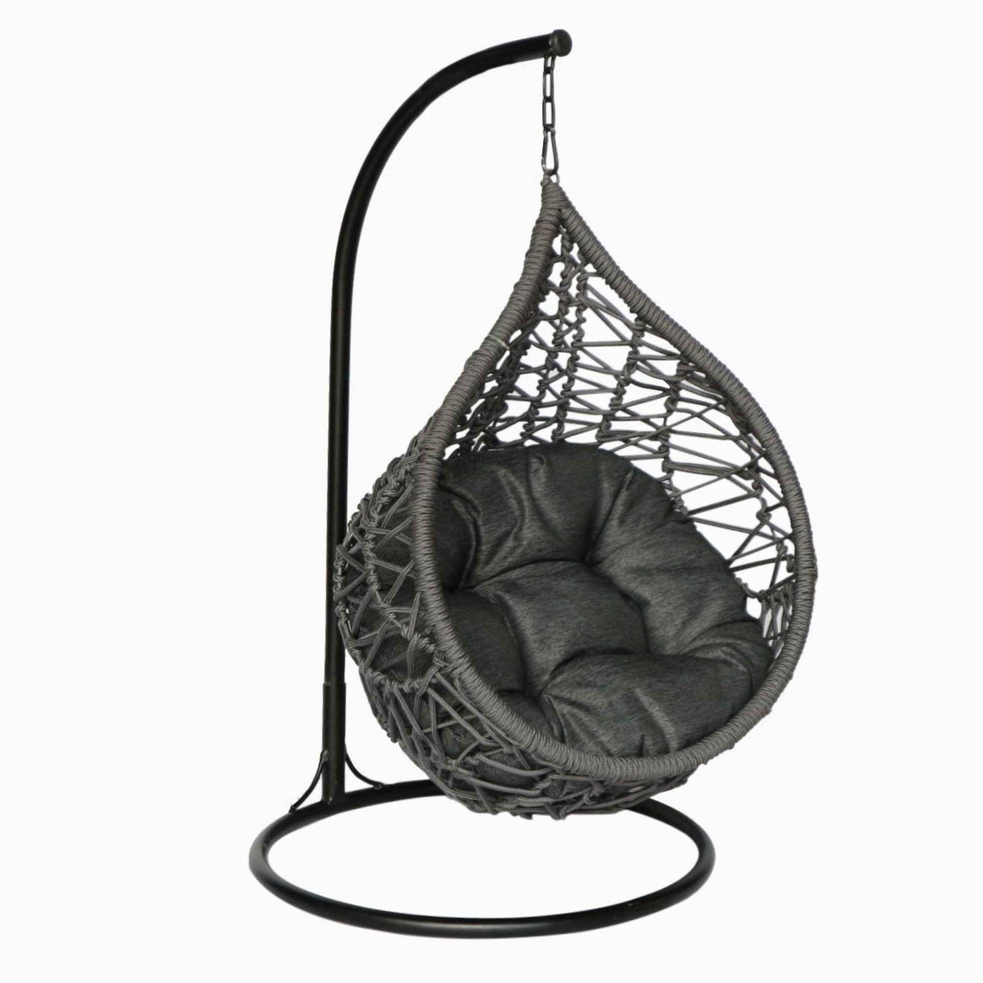 AMIRA Pet Swing Basket Bed Egg Chair for Small Cat & Dog- Grey - Direct Factory Furniture Australia