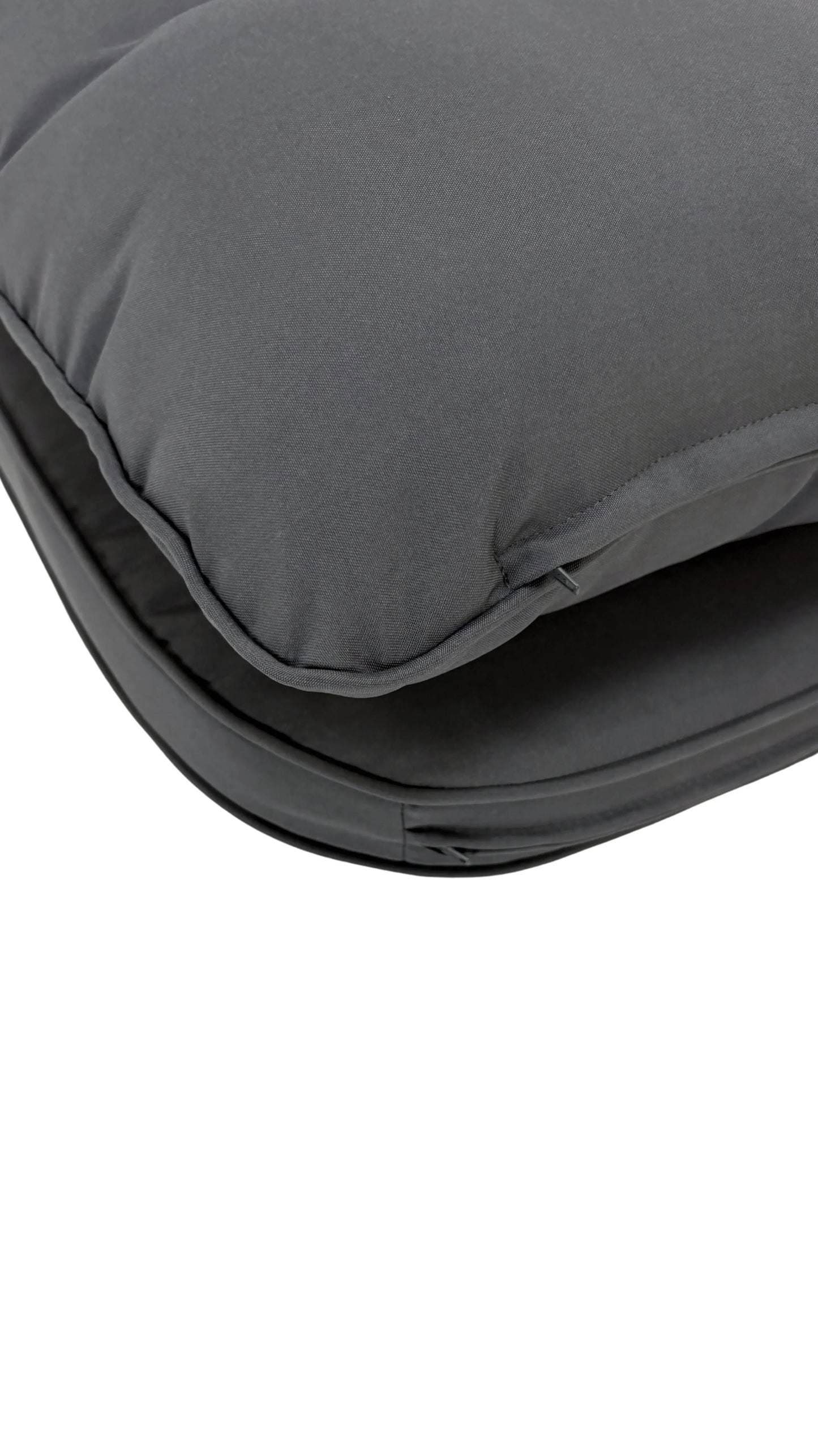 AMOIR | Outdoor Dining Chair Replacement Cushion Set (Seat +Back) | Dark Grey Colour | 52cmx52cm