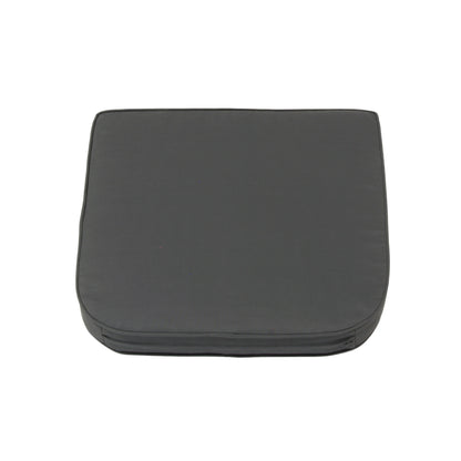 AMOIR | Outdoor Dining Chair Replacement Cushion Set (Seat +Back) | Dark Grey Colour | 52cmx52cm
