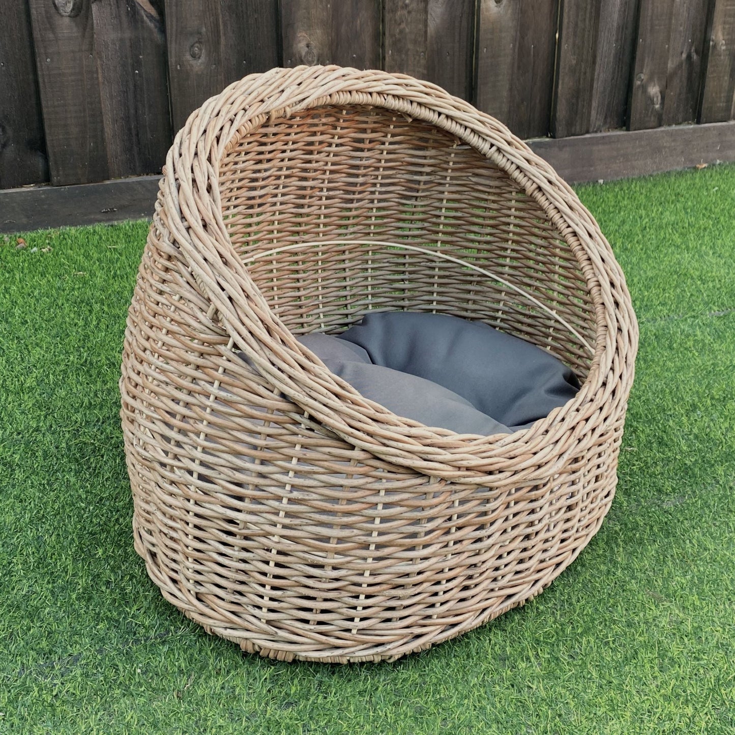 BELLA Pet Basket Bed for Small Cat & Dog- Brown - Direct Factory Furniture Australia