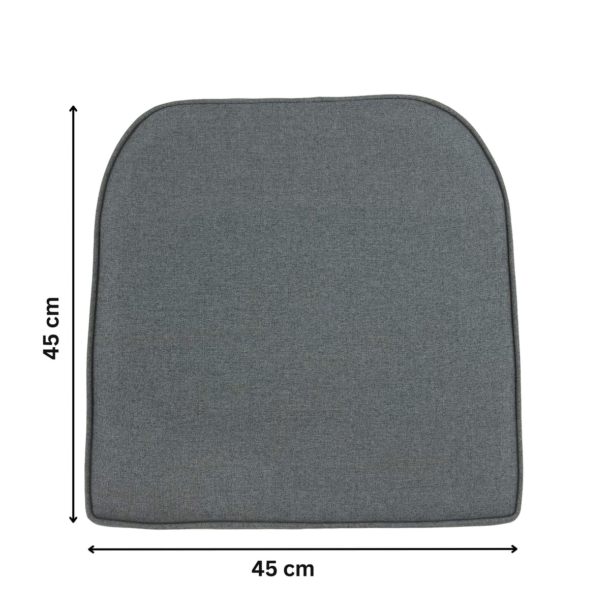 CALOR | Outdoor Dining Chair Seat Cushion | Grey | 45cmx45cm