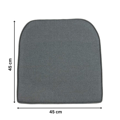 CALOR | Outdoor Dining Chair Seat Cushion | Grey | 45cmx45cm