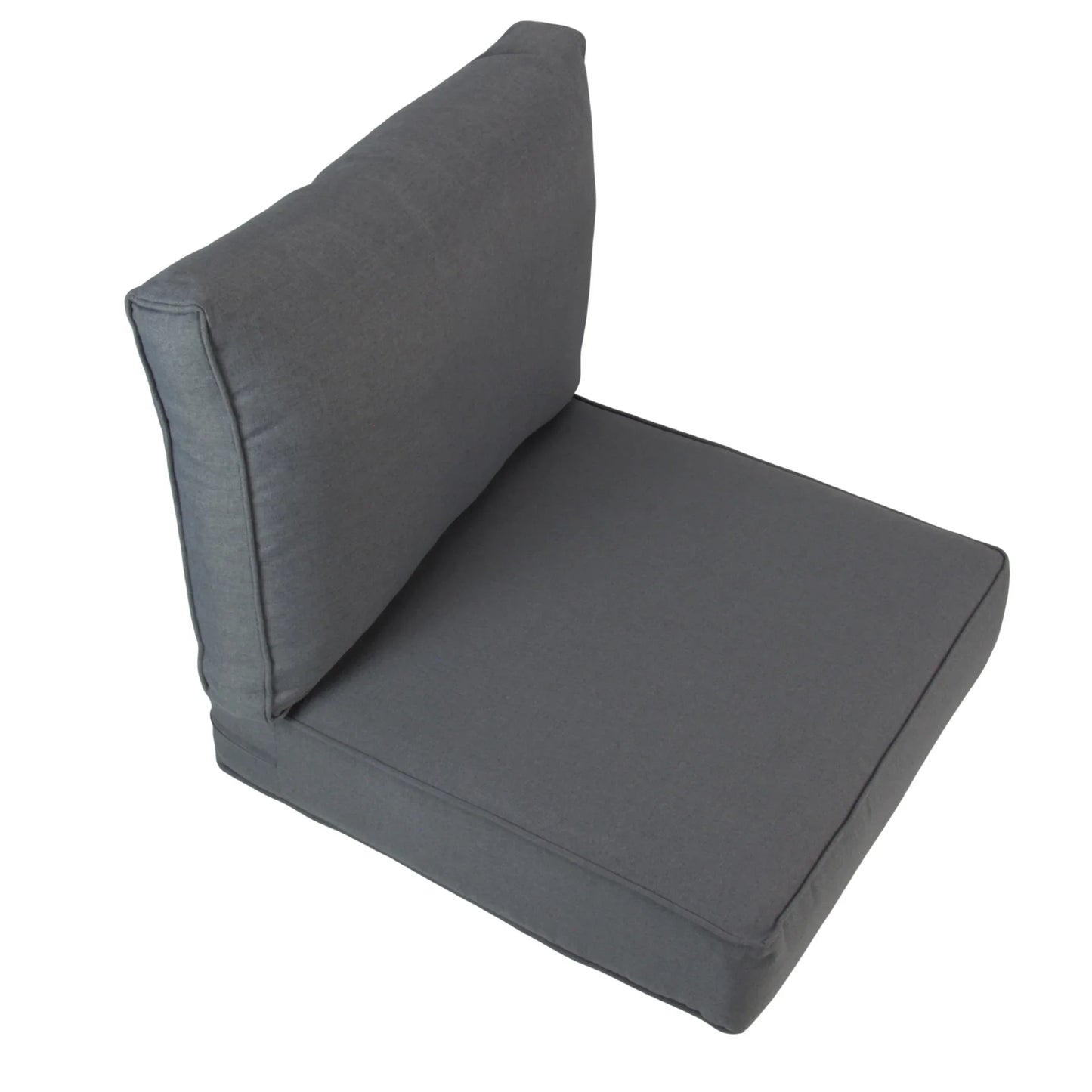 EDEN| Outdoor Lounge / Sofa Replacement Cushion Set (Seat & Back) | Dark Grey Colour | 60cmx60cm