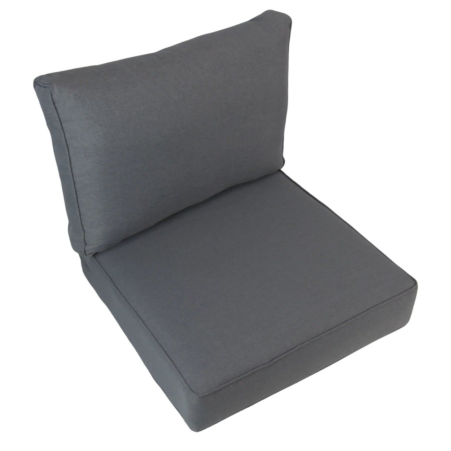 EDEN| Outdoor Lounge / Sofa Replacement Cushion Set (Seat & Back) | Dark Grey Colour | 60cmx60cm