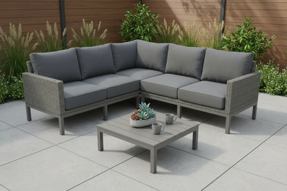 EDEN| Outdoor Lounge / Sofa Replacement Cushion Set (Seat & Back) | Dark Grey Colour | 60cmx60cm