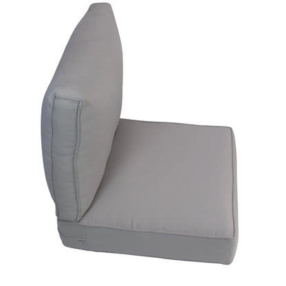 EDEN| Outdoor Lounge / Sofa Replacement Cushion Set (Seat & Back) | Light Grey Colour | 65cmx65cm