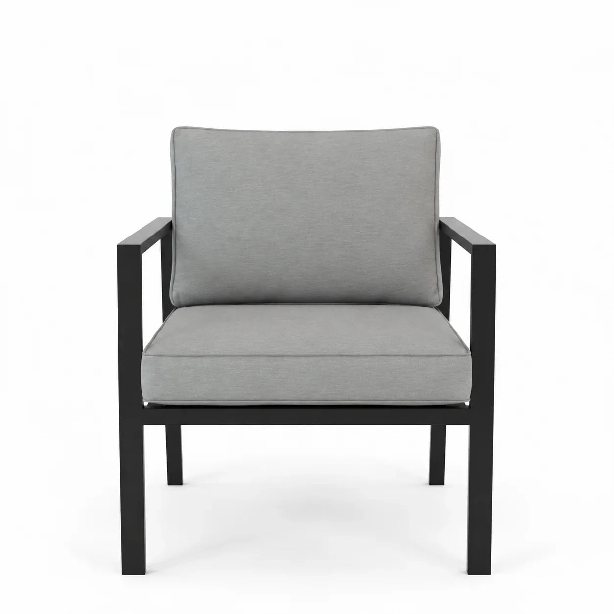 ELBA| Outdoor Lounge / Armchair Replacement Cushion Set (Seat & Back) | Light Grey Colour | 50cmx55cm