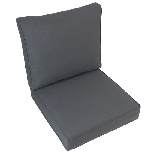 dark gray cushions set seat and back for arm chair or lounge