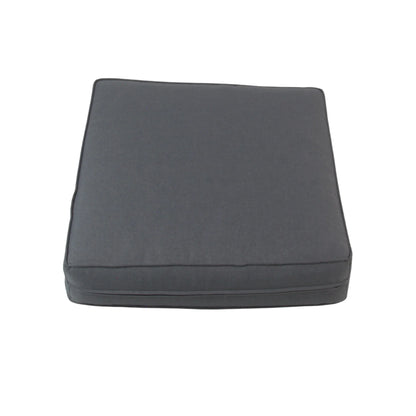 ELBA| Outdoor Lounge / Armchair Replacement Cushion Set (Seat & Back) | Dark Grey Colour | 50cmx55cm