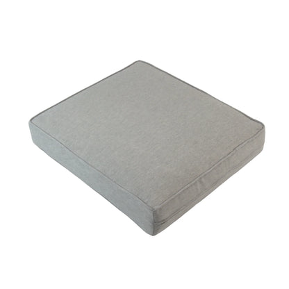 ELBA| Outdoor Lounge / Armchair Replacement Cushion Set (Seat & Back) | Light Grey Colour | 50cmx55cm