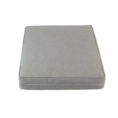 ELBA| Outdoor Lounge / Armchair Replacement Cushion Set (Seat & Back) | Light Grey Colour | 50cmx55cm