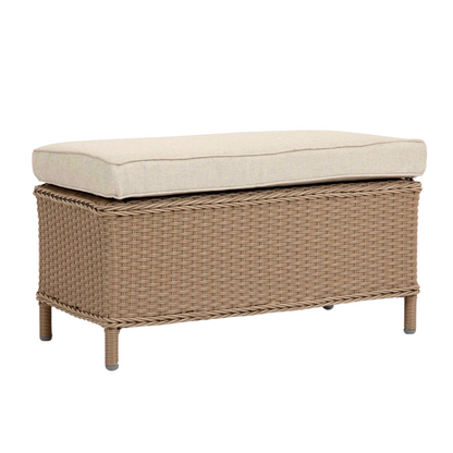 KEW | 8 Seat Poly Rattan Wicker Outdoor Lounge | Natural Brown