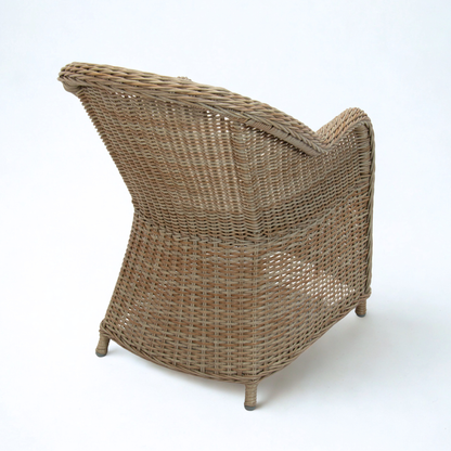 MALAWI | Poly Rattan Wicker Outdoor Dining Chair | Natural