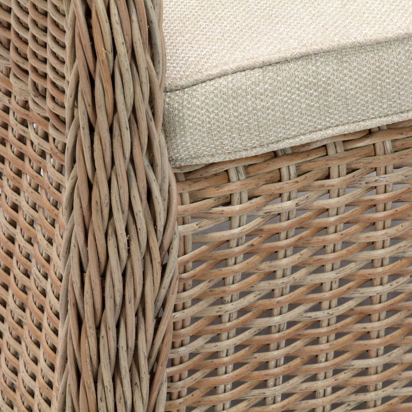 MALAWI | Poly Rattan Wicker Outdoor Dining Chair | Natural