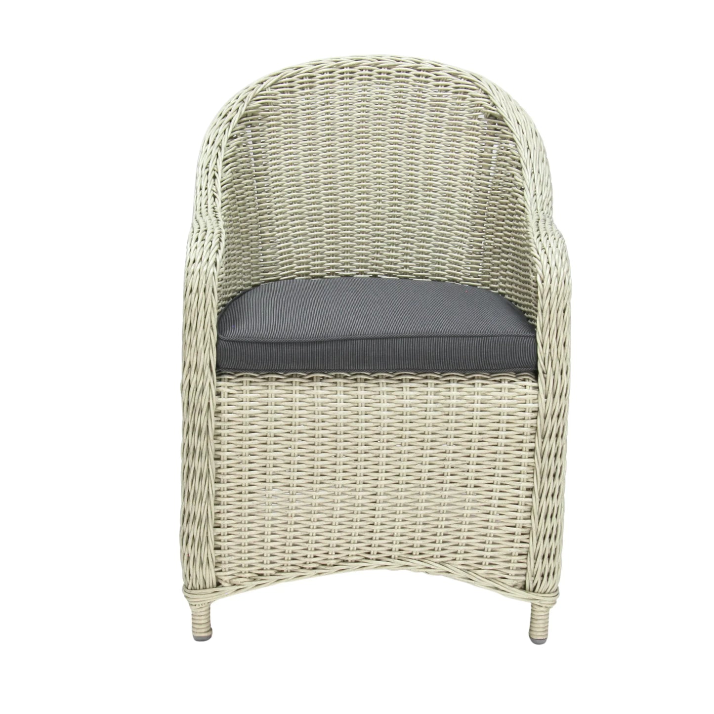 MALAWI | Poly Rattan Wicker Outdoor Dining Chair | Whitewashed Light Grey - PL18010-DC-WG-1 - Direct Factory Furniture Australia