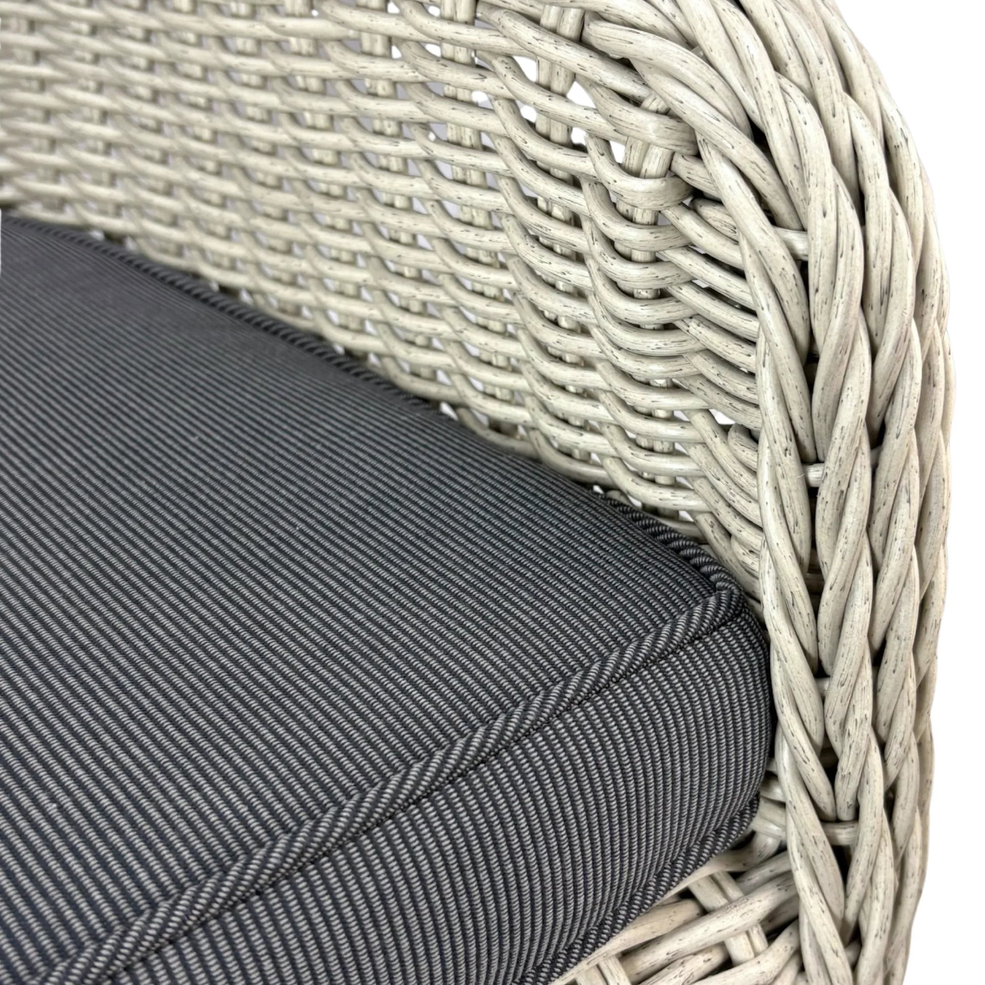 MALAWI | Poly Rattan Wicker Outdoor Dining Chair | Whitewashed Light Grey - PL18010-DC-WG-1 - Direct Factory Furniture Australia