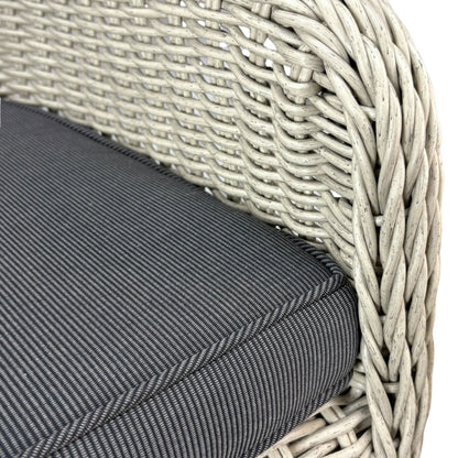 MALAWI | Poly Rattan Wicker Outdoor Dining Chair | Whitewashed Light Grey - PL18010-DC-WG-1 - Direct Factory Furniture Australia